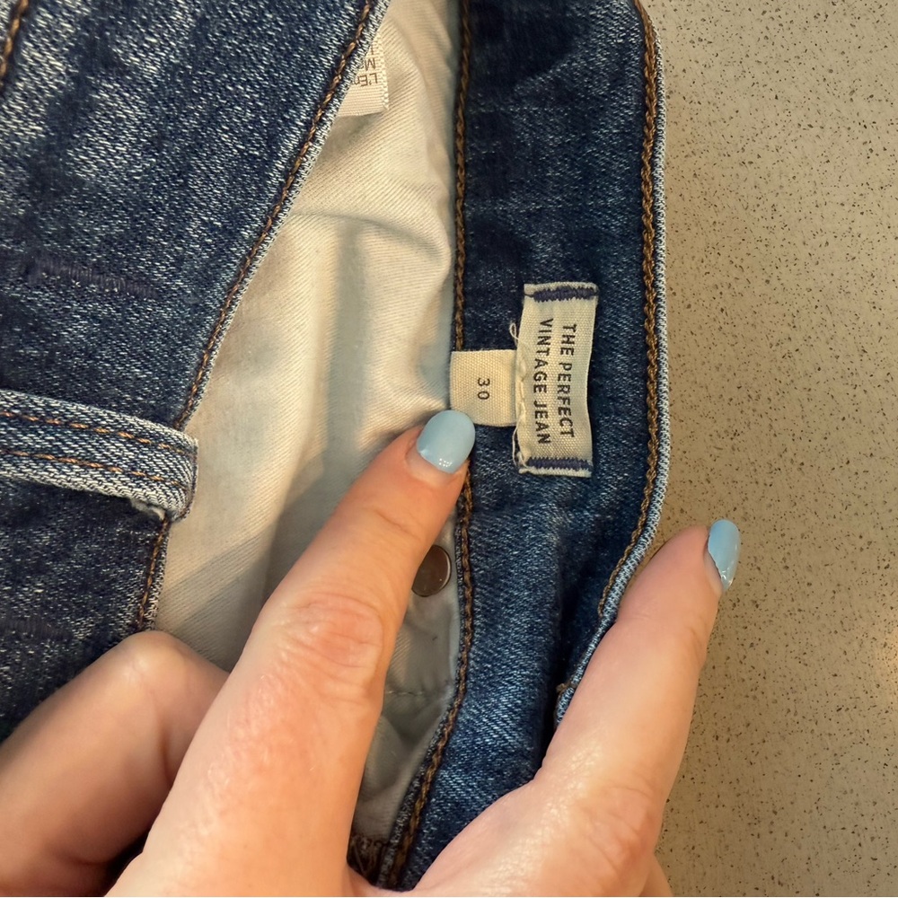 - madewell perfect vintage jeans size 30